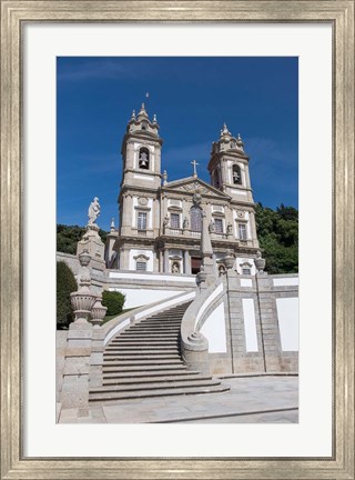 Framed Portugal, Braga, Tenoes, Portuguese Pilgrimage Site, Good Jesus Of The Mount Print