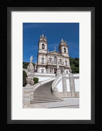 Framed Portugal, Braga, Tenoes, Portuguese Pilgrimage Site, Good Jesus Of The Mount Print