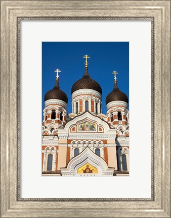 Framed Estonia, Tallinn View Of Alexander Nevsky Cathedral Print