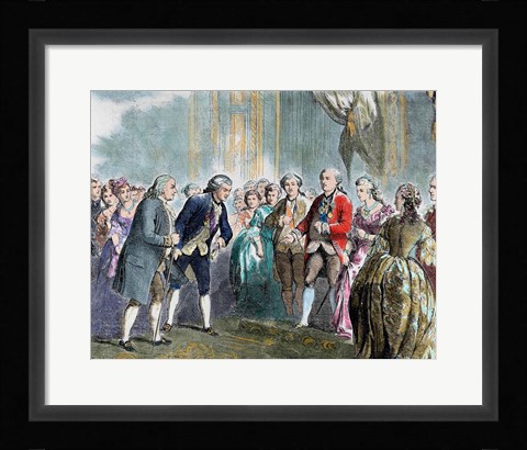 Framed Benjamin Franklin (1706-1790) Print