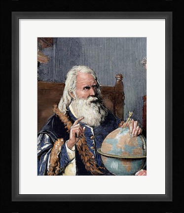 Framed Galileo Galilei (1564-1642) Print