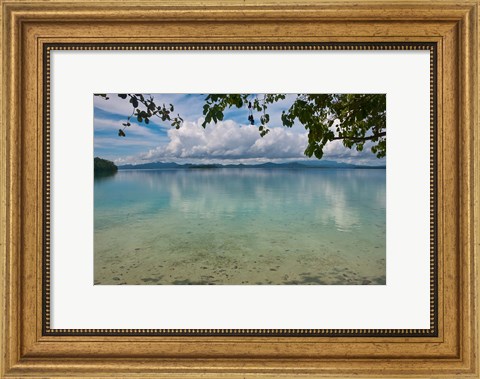 Framed Marovo Lagoon, Solomon Islands Print