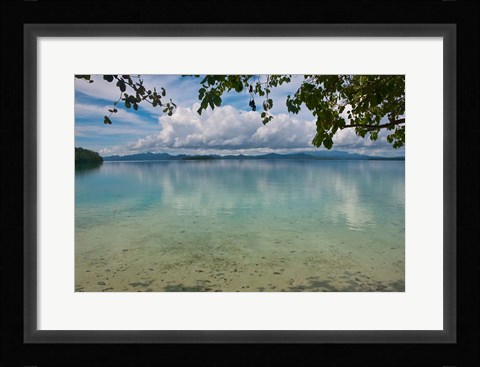 Framed Marovo Lagoon, Solomon Islands Print