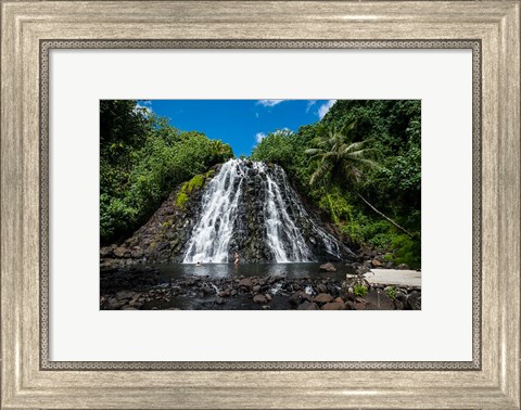 Framed Kepirohi Waterfall, Pohnpei, Micronesia Print