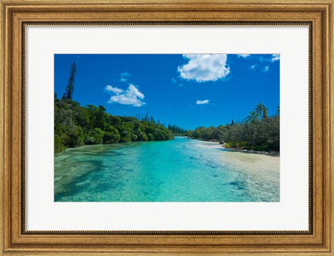 Framed Bay De Oro, Ile Des Pins, New Caledonia Print