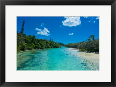 Framed Bay De Oro, Ile Des Pins, New Caledonia Print