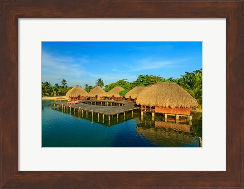 Framed Resort, Belize Print