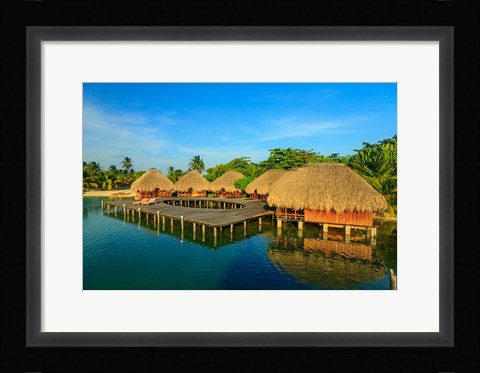 Framed Resort, Belize Print