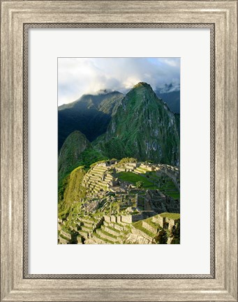 Framed Peru, Machu Picchu, Morning Print
