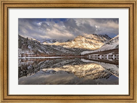 Framed California, Sierra Nevada Range Spring Snow At North Lake 1 Print
