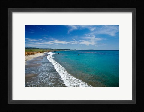 Framed William Randolph Hearst Memorial Beach, California Print