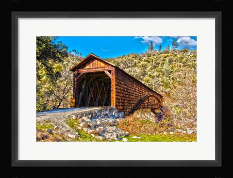 Framed Bridgeport Covered Bridge Penn Valley, California Print