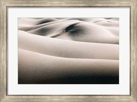Framed California, Valley Dunes (BW) Print