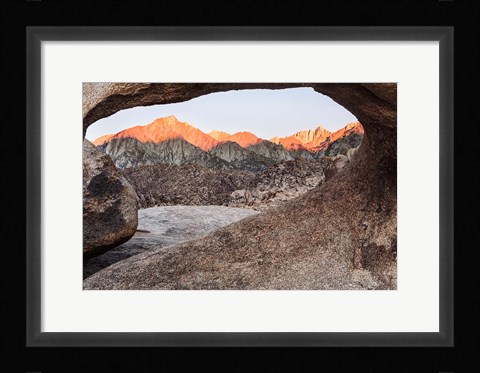 Framed California, Alabama Hills, Mobius Arch Print
