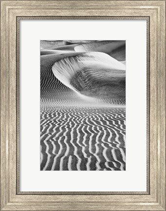 Framed California&#39;s Valley Dunes (BW) Print