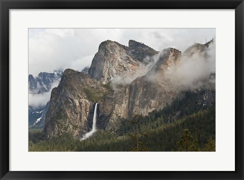 Framed California, Yosemite, Bridalveil Falls Print