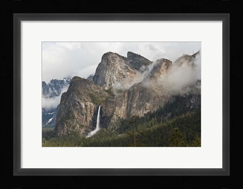 Framed California, Yosemite, Bridalveil Falls Print