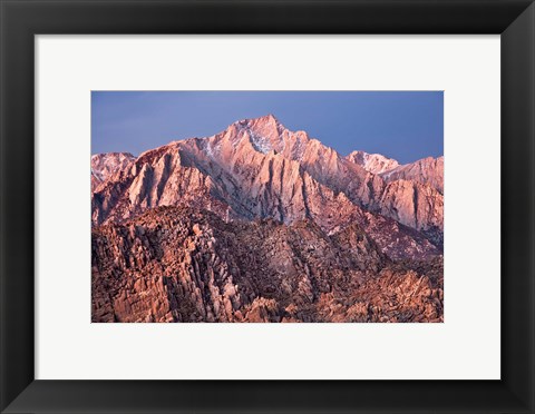 Framed California, Alabama Hills, Eastern Sierra Nevada Mountains Print