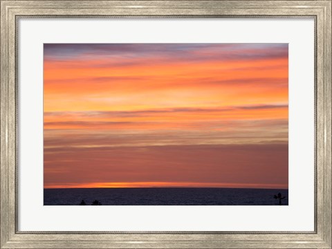 Framed California, Sunset, Pacific Ocean Print