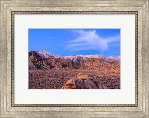Framed Mount Whitney, Lone Pine, California Print