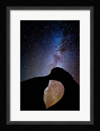 Framed Mobius Arch With The Vibrant Milky Way Print