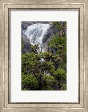 Framed Spring Run-Off At Cascade Falls Print