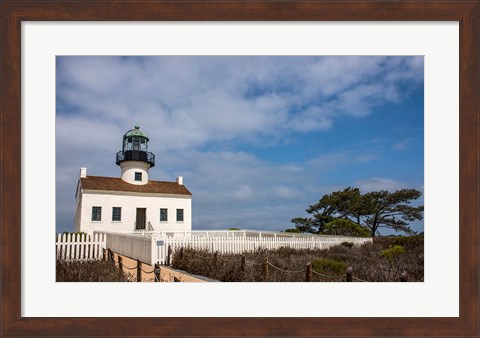 Framed Old Point Loma Lighthouse Print