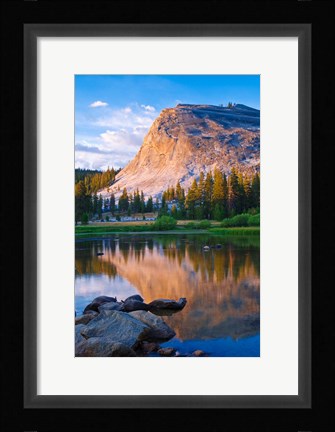 Framed Lembert Dome And The Tuolumne River Print