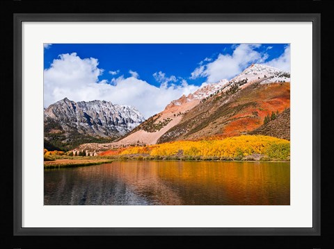 Framed Early Snow At North Lake, Inyo National Forest Print