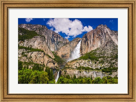 Framed Yosemite Falls, California Print