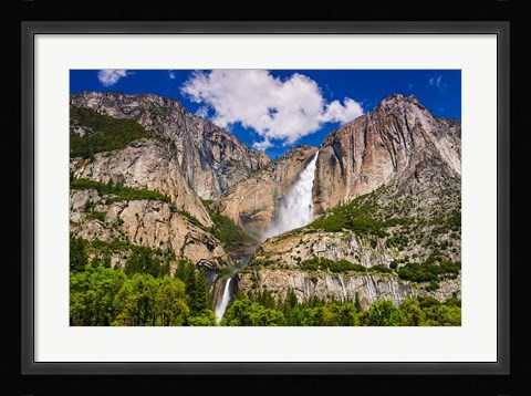 Framed Yosemite Falls, California Print