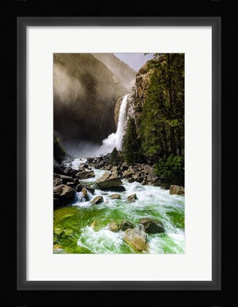 Framed Lower Yosemite Falls, Yosemite National Park Print