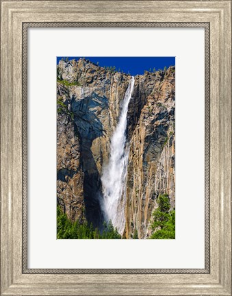 Framed Ribbon Falls, California Print