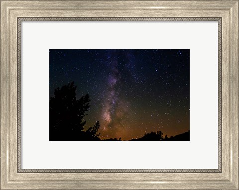 Framed Milky Way Above Dusy Basin, Kings Canyon National Park Print