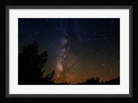 Framed Milky Way Above Dusy Basin, Kings Canyon National Park Print