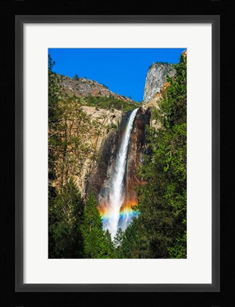 Framed Rainbow Over Bridalveil Fall Print