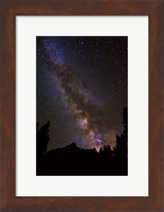 Framed Milky Way Over The Palisades Print