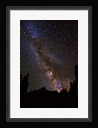 Framed Milky Way Over The Palisades Print