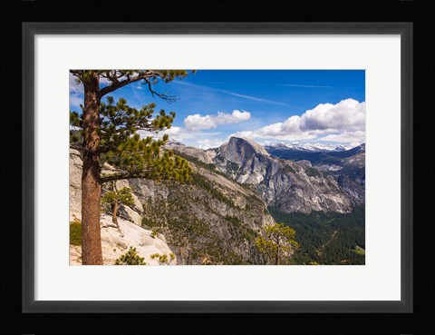 Framed Half Dome From Yosemite Point Print