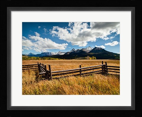 Framed Dallas Divide, Last Dollar Ranch, Colorado Print