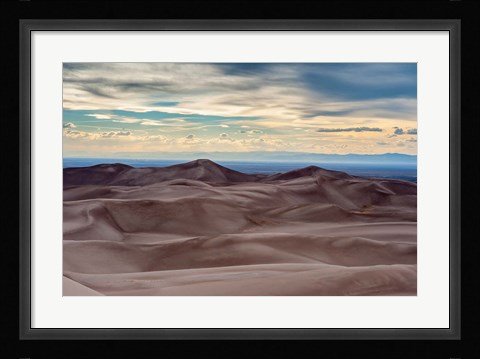 Framed Great Sand Dunes National Park And Sangre Cristo Mountains, Colorado Print