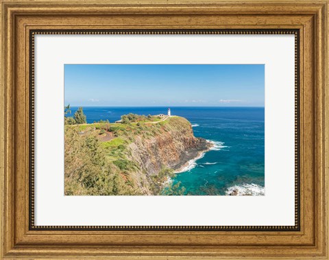 Framed Kilauea Lighthouse, Kauai, Hawaii Print