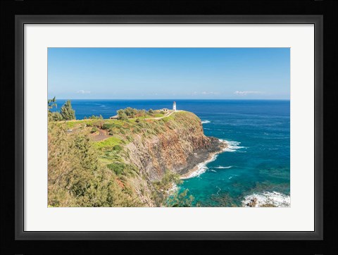 Framed Kilauea Lighthouse, Kauai, Hawaii Print