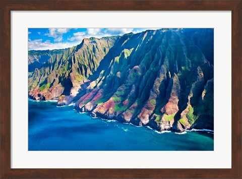 Framed Kauai Coastline, Hawaii Print