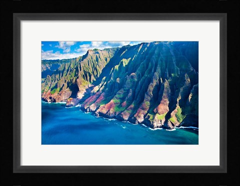 Framed Kauai Coastline, Hawaii Print