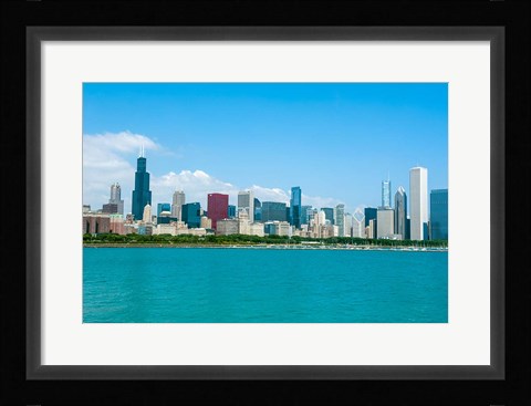 Framed Skyline Of Chicago, Illinois Print
