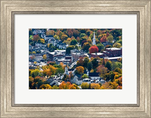 Framed Autumn In Camden Harbor, Maine Print