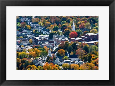 Framed Autumn In Camden Harbor, Maine Print