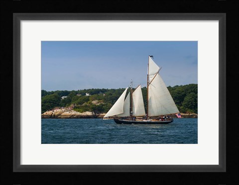 Framed Annual Schooner Festival, Massachusetts Print