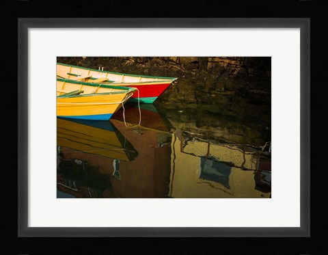 Framed Gloucester Dorries, Cape Ann, Massachusetts Print